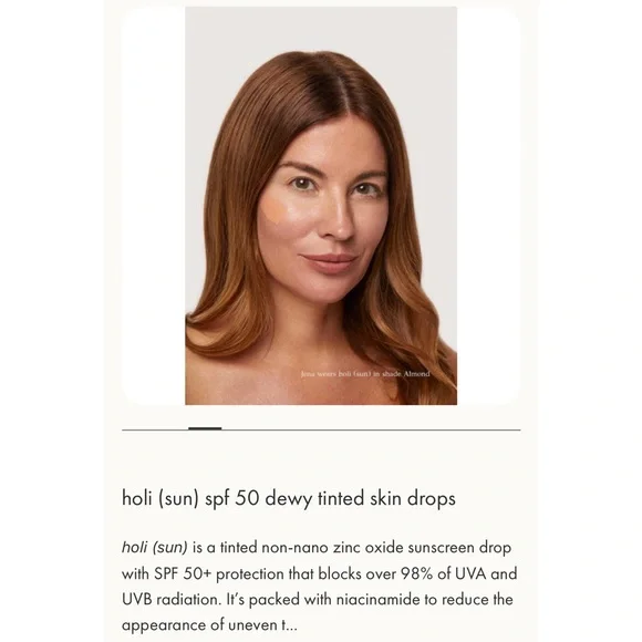 Agent Nateur Dewy Tinted Almond Skin Drops Broad Spectrum SPF 50 Sunscreen 1 oz - Picture 7 of 14